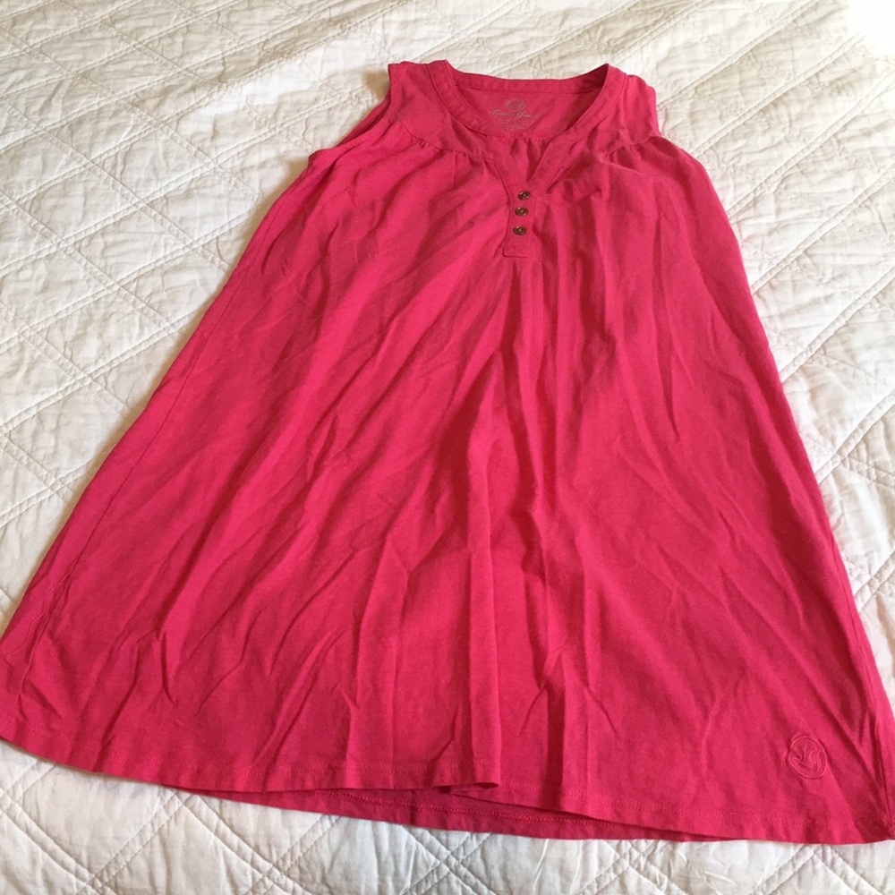 Lauren James Pink Midi Sleeveless Dress Small
